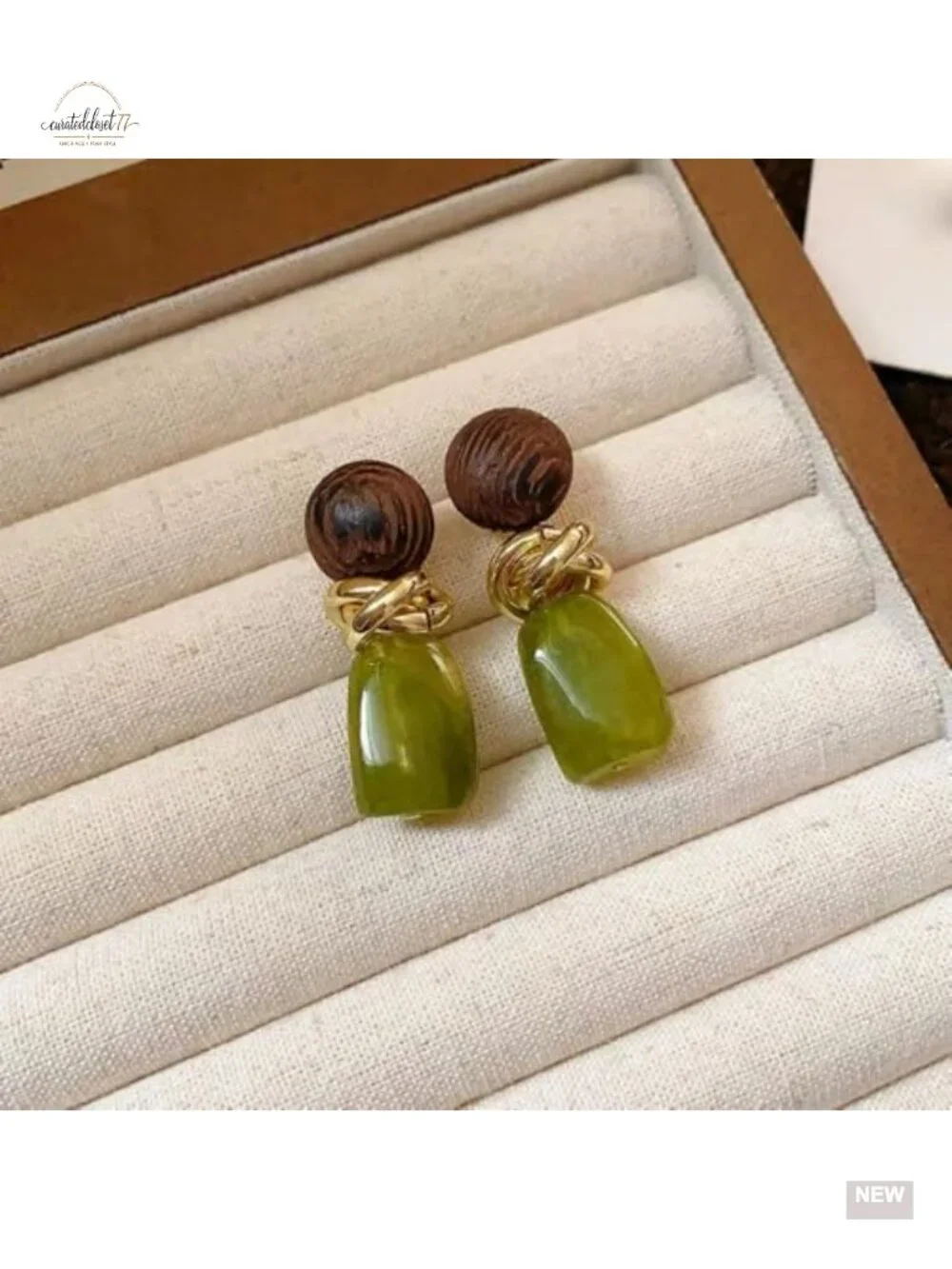 Retro Geometric Statement Earrings Lightweight Resin Imitation Amber Dangle Drop